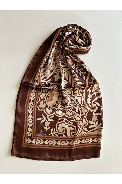 İpekhan Tile Pattern Voile Silk Shawl