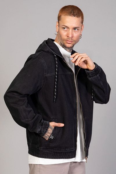 LTC Jeans Ανδρικό τζιν μπουφάν Marsian με κουκούλα Oversize