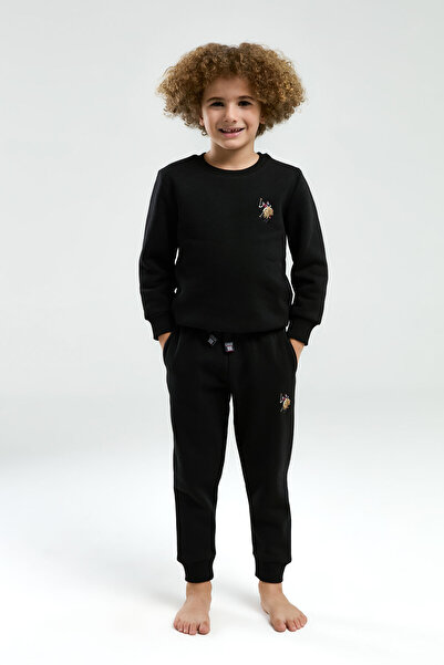 U.S. Polo Assn. U.S. Polo Assn. Boys Black Tracksuit Set