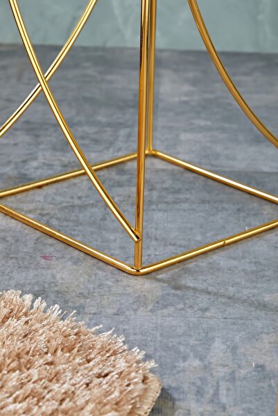 MHK Collection Μαύρη Μεταλλική Γλάστρα - 2 Τεμάχια Χρυσά Πόδια, Διακοσμητικό Βάζο