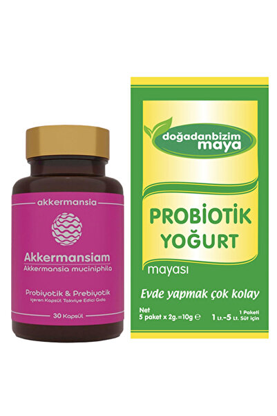 akkermansiam 30 Kapsül + Doğadan Bizim Probiyotik Yoğurt Mayası