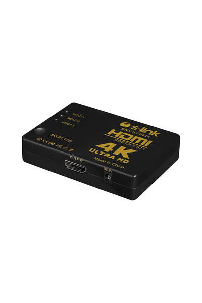 S-LINK Swv-Kcg014 Hdmi 3To1 Switch 4K-2K, İr + Adaptör