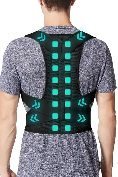 elilom Unisex Upright Posture Corset - Double Underwire, Anti Humpback, Suitable for Daily and Sports Use (Ceku)