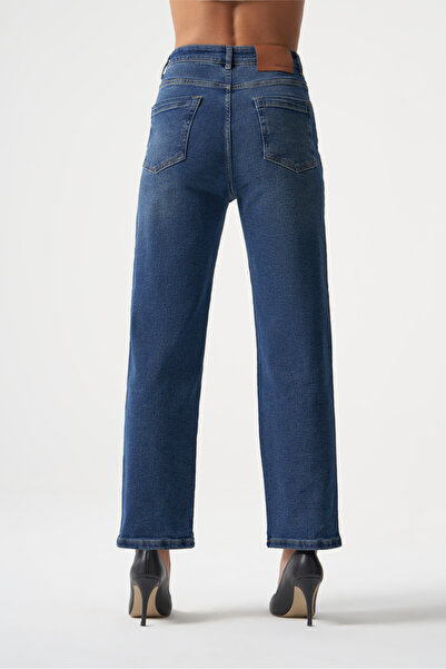 MZL Dokuma Jean Lacivert Pantolon