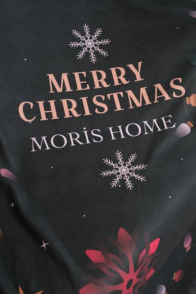 moris home New Year Patterned Tv Blanket (130X170)