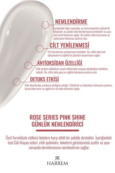 Harrem Rose Series Pink Shine Günlük Nemlendirici 50 ML