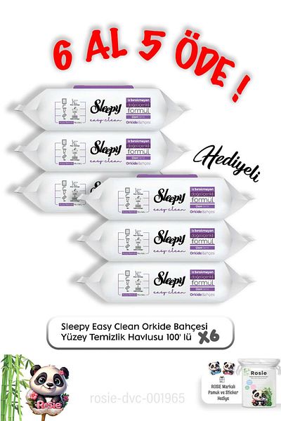 Sleepy Orchid Garden Surface Cleaning Towels - Buy 6 Get 5 and Rosie Cotton