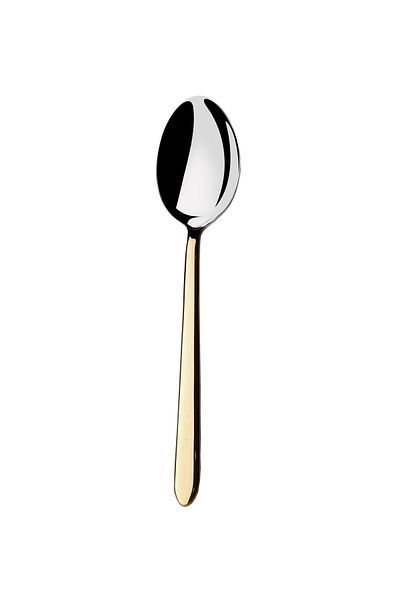 Narin Plaides Dessert Spoon - Gold - 12 Pieces