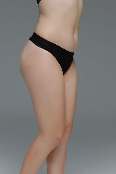 MİSTİRİK Model Paulo Tanga cu nervuri Snur flexibil Snur din bumbac Culoare neagra