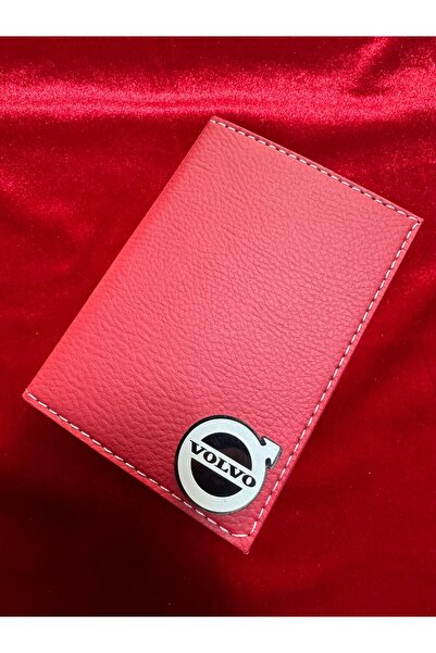 ATTA PAZARLAMA حافظة ترخيص من الجلد الأحمر من زجاج شبكي منقوش، حافظة ترخيص، م...