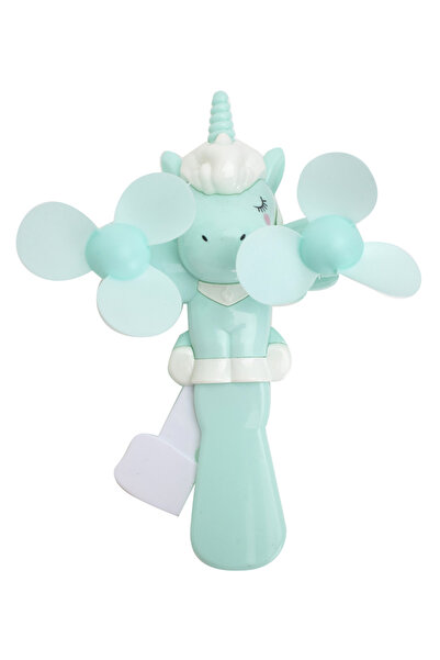 Fab N Funky Double Headed Unicorn Hand Pressure Fan - Educational Toy for Kids 5+, 9x15x21 cm, Assorted Colors