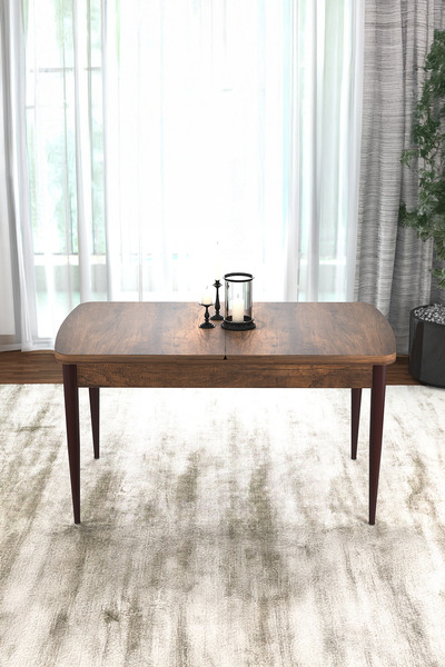 Canisa Concept Via Serisi 80x132 Açılabilir Mutfak Masası Barok Desen