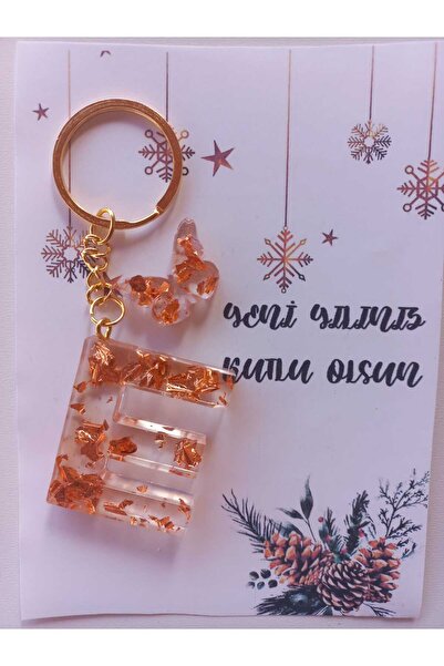 demirbasavm سلسلة مفاتيح جديدة مصنوعة يدويًا من YILA مصنوعة يدويًا بحروف E