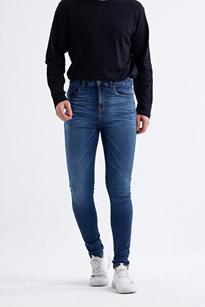 Dark Forest Süper Dar Örme Streç Likralı Denim Pantolon