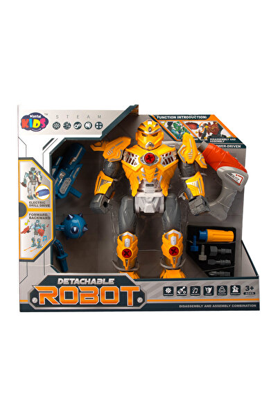 Fab N Funky Electric DIY Robot Toy with Drill, Lights & Sounds, 3+ Yrs, 9pc Set