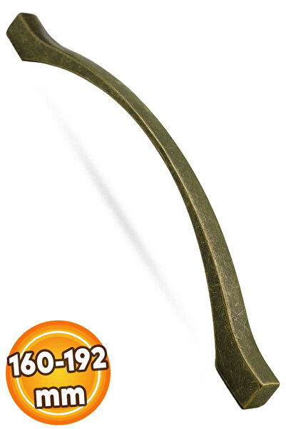 Badem10 Kartaca 160-192 Mm Eskitme Antik Sarı Metal Mobilya Mutfak Çekmece Dolap Dolabı Kulpu Kulbu Kulpları