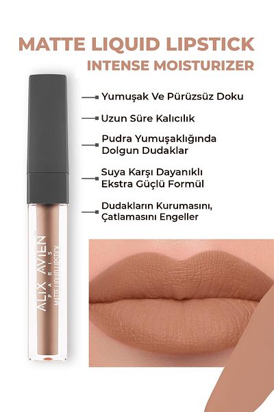 Alix Avien ALIX AVIEN MATTE LIQUID LIPSTICK 507 DARK DUSTY