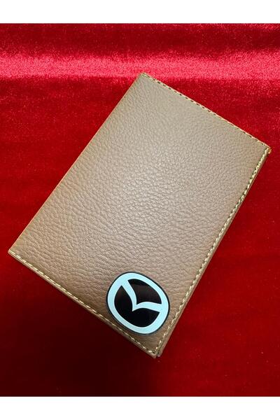 ATTA PAZARLAMA حافظة ترخيص من جلد بلكسي بني منقوش، حافظة ترخيص، محفظة ترخيص