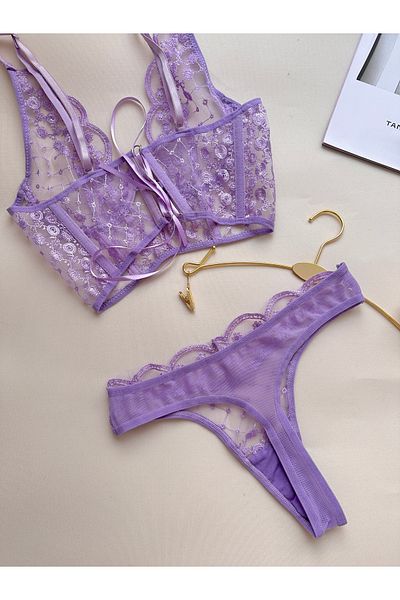 EDLİNGERİE Σετ λιλά Cherish Bralet