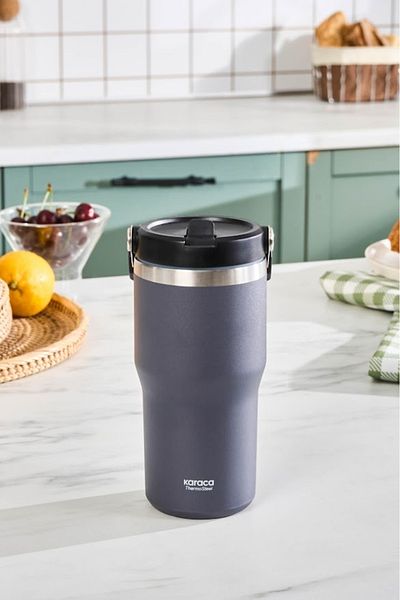 Karaca Star Ice 550 ml Gray Steel Leakproof Thermos