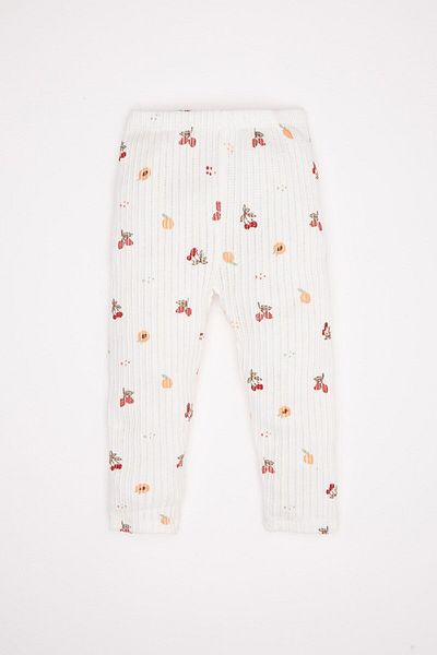 DeFacto Baby Girl Fruit Patterned Long Sleeve Top Long Bottom Pajamas Set D1809A524Au