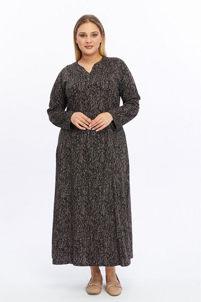 Nehir tekstil Plus Size Winter Mother's Dress