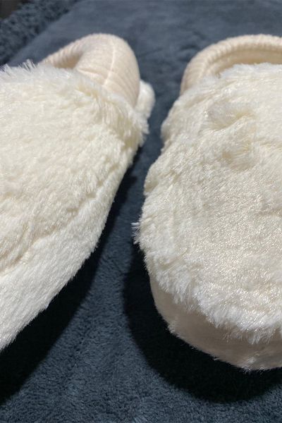 fluffy Γυναικείες Πλεκτές Παντόφλες Σπιτιού