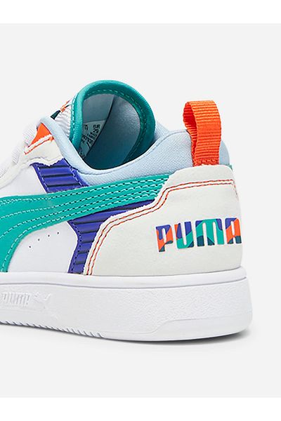 Puma Colorblock Lace Up Sneakers with Pull Tabs