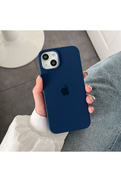 izzytech iPhone 13/14 ile Uyumlu Logolu Premium Kalite Ultra Koruma İçi Mikro...