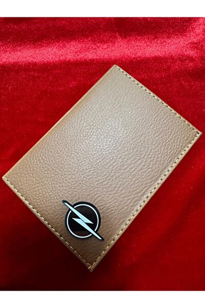 ATTA PAZARLAMA حافظة تراخيص جلدية منقوشة من جلد البلكسي البني من أوبل، حافظة ...