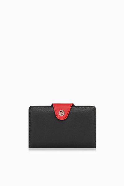 CENGİZ PAKEL Cengiz Pakel Women's Medium Wallet/Portfolio - 65387 - Black/Red
