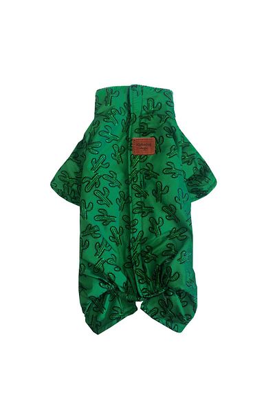 Alphadog Cactus Fleece Small Breed Dog Raincoat Jumpsuit
