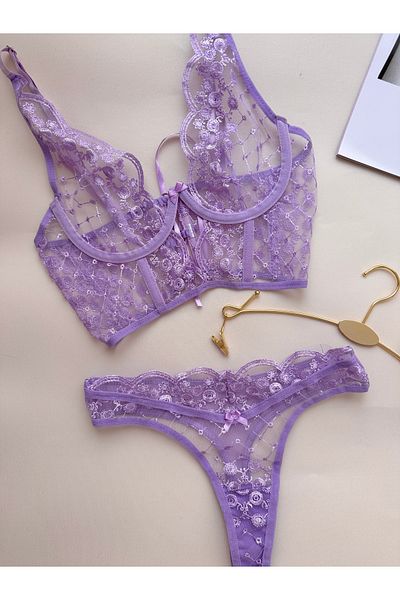 EDLİNGERİE Σετ λιλά Cherish Bralet