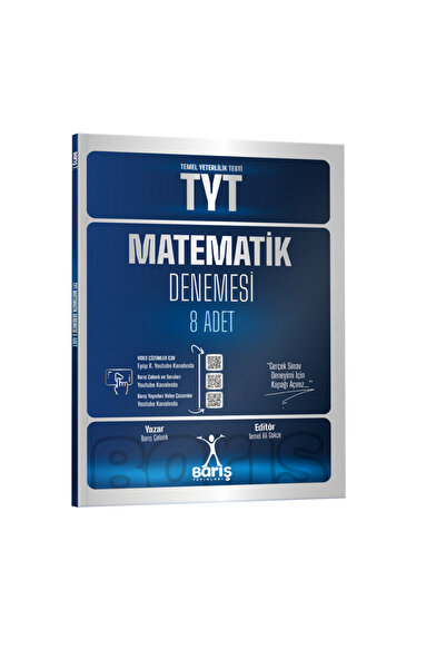 Irmak Yayınları 2025 Barış Çelenk TYT Matematik Denemesi 8 Adet