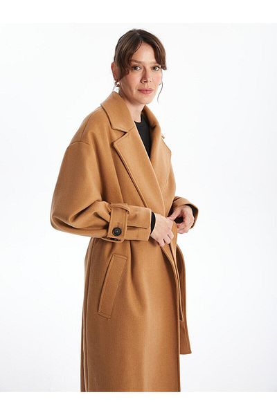LC Waikiki LCWAIKIKI Classic Jacket Collar Oversize Γυναικείο παλτό με κασμίρ