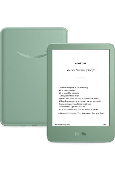 Amazon Kindle Basic (2024) 11.Nesil 16 GB E Kitap Okuyucu 6” Reklamsız Matcha