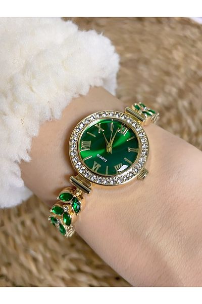 Bimodabu Stylish Rhinestone Quartz Women's Wristwatch with Roman Numbers