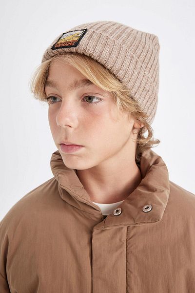 DeFacto Boy's Ribbed Knitted Beanie C8587A824Wn