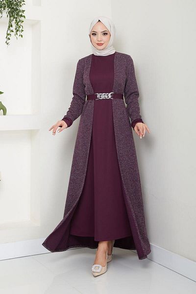 Ayşe Melek Fashion Hijab Dress - Women's Clothing 2644