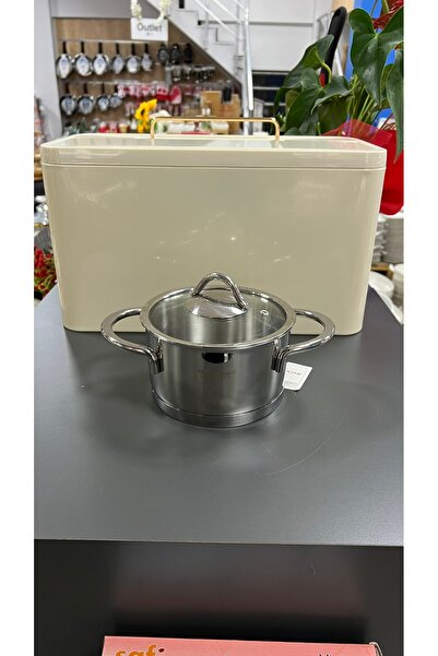 SAFINOX VİSİON 16 CM TEL KULPLU CAM KAPAKLI ÇELİK TENCERE