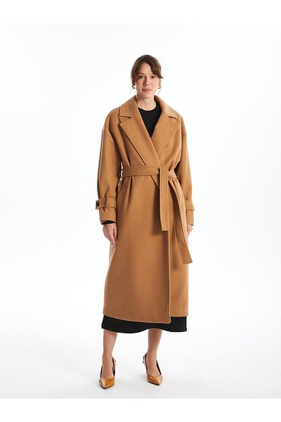 LC Waikiki LCWAIKIKI Classic Jacket Collar Oversize Γυναικείο παλτό με κασμίρ