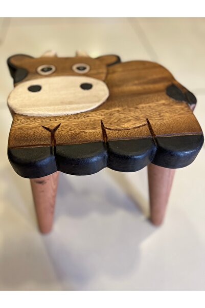 ADOR TASARIM Ahşap Çocuk Taburesi şirin desenli , figürlü, karikatür desenli tabure , çocuk taburesi