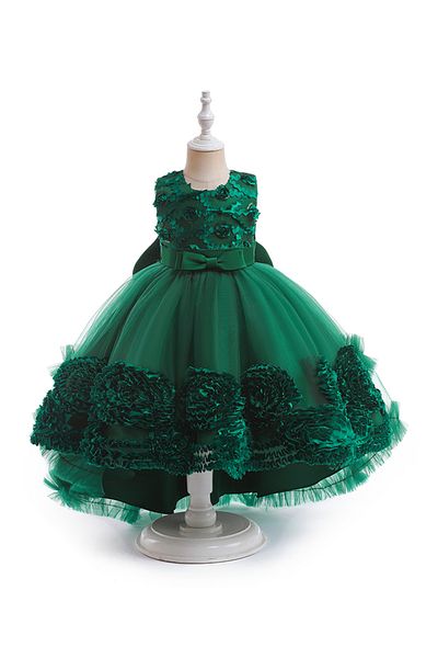 Kookie Kids Sleeveless Tutu Dress - Dark Green