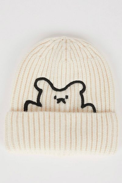 DeFacto Baby Boy Embroidered Knitwear Beret C8594A524Wn