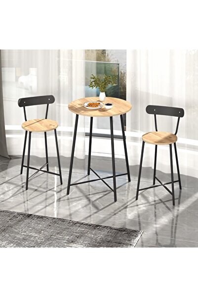 Güzelkan Mutfak Oval 2 Kişilik Bar Yemek Masası