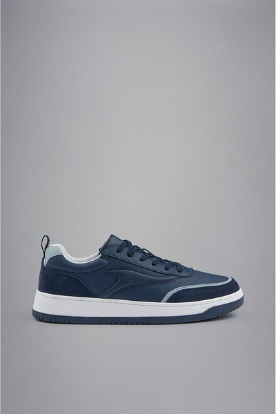PAUL&SHARK Men's Genuine Leather Comfortable Sole Suede Detailed Blue Sneakers 14318003 -050