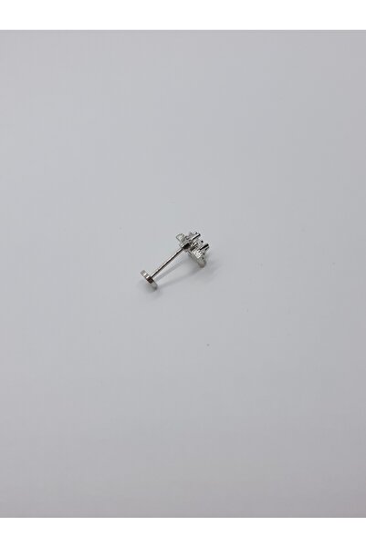 Set Paslanmaz Çelik Parlak  Zirkon Taşlı ''YILDIZ'' Tragus Küpe ( En:8 mm Boy: 8 mm )