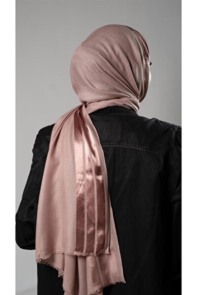 HÜRREM BONE Ριγέ σάλι σε σκόνη Viscose Fabric Bursa Dolama 202109_06