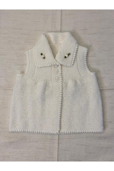 Vinezza Home Collection Vi̇nezza Home Collection Hand Knitted Baby Vest