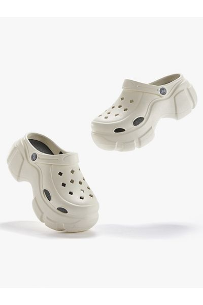 Sneak-a-Peek By Styli Cut-Out Detail Platform Hollow Clogs